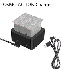 DJI Osmo экшен Удлинительный USB к линии type-C зарядное устройство провода для Osmo Action 1 м нейлоновый кабель для передачи данных Аксессуары для