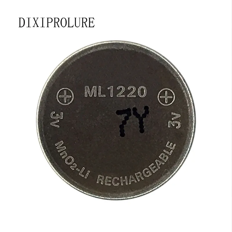 

1PCS/LOT 3v Li-ion battery ml1220 1220 rechargeable Battery 3V coin cell battery