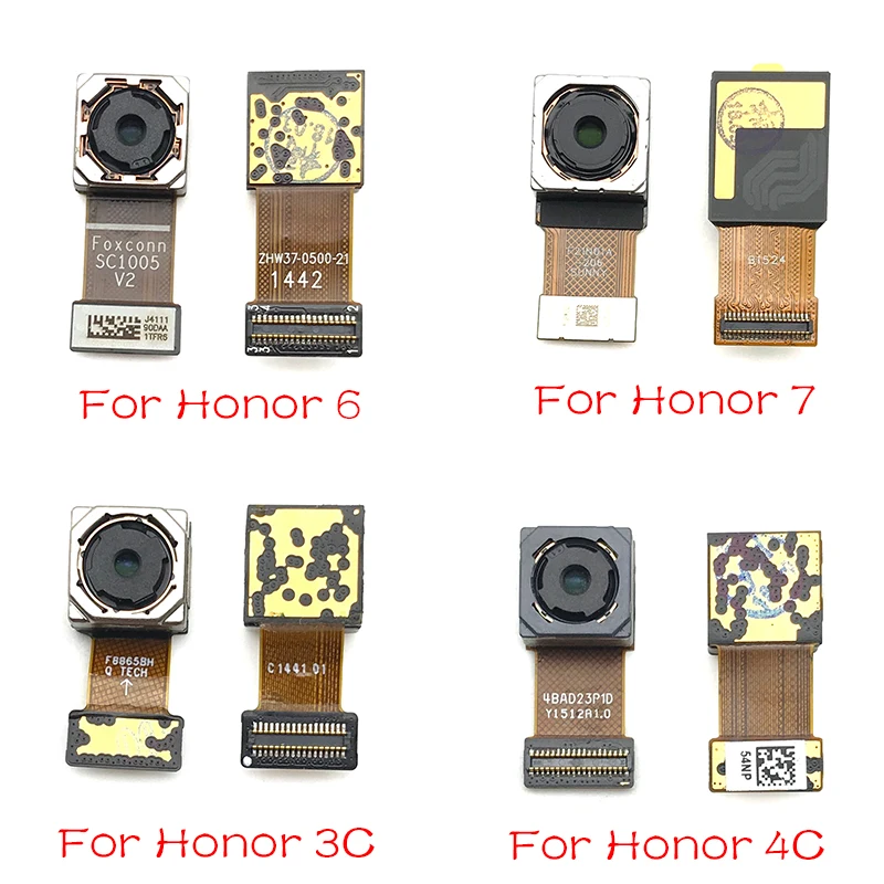 Задний Камера для huawei Honor 3C 4C 5X 6x 7X 7A 7C 8X Max на возраст 6, 7, 8, 9, 10 Lite задняя Камера Модуль гибкий кабель