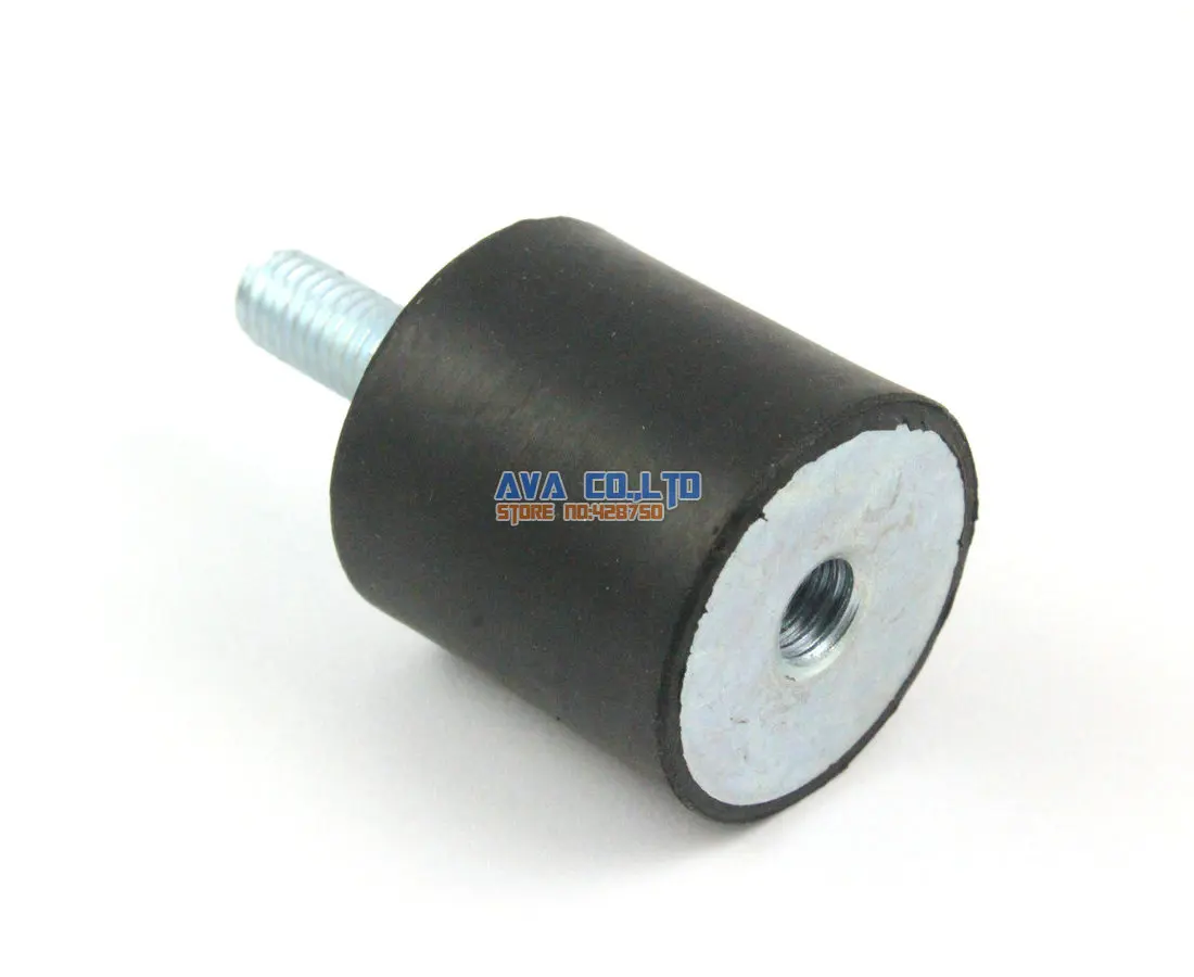 

4 Pieces 30*30mm Body M8*23mm Male Female Rubber Anti Vibration Mount Bobbin Isolator