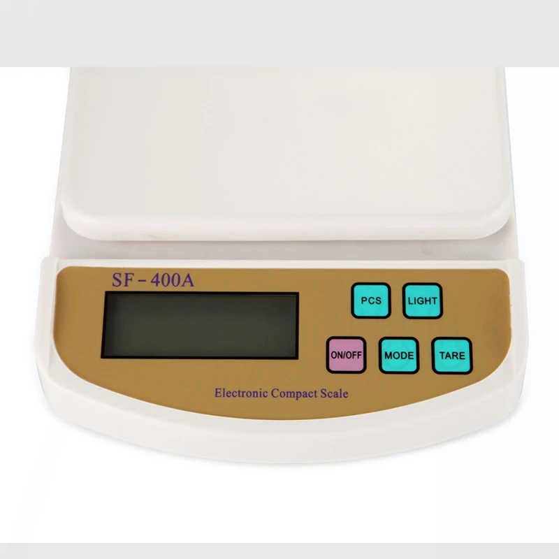 Balanças de Cozinha Contagem de Piso Compacto de Bancada Digital Lcd Eletrônica Gram Scale Food Diet Pesar Balance Azul Backlit Big 5 kg 0.1g - Image 3