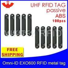 UHF RFID металлическая бирка omni-ID EXO600 915 m 868 mhz Impinj Monza4QT EPC 100 шт прочные ABS смарт-карты пассивные RFID метки