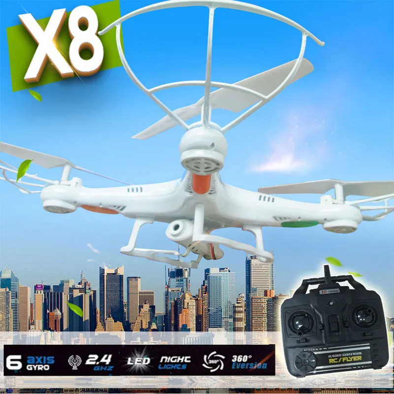 

RC drone X8 Headless Mode Quadcopter Without / With 2.0MP HD Camera Drone 2.4G 4CH 6Axis