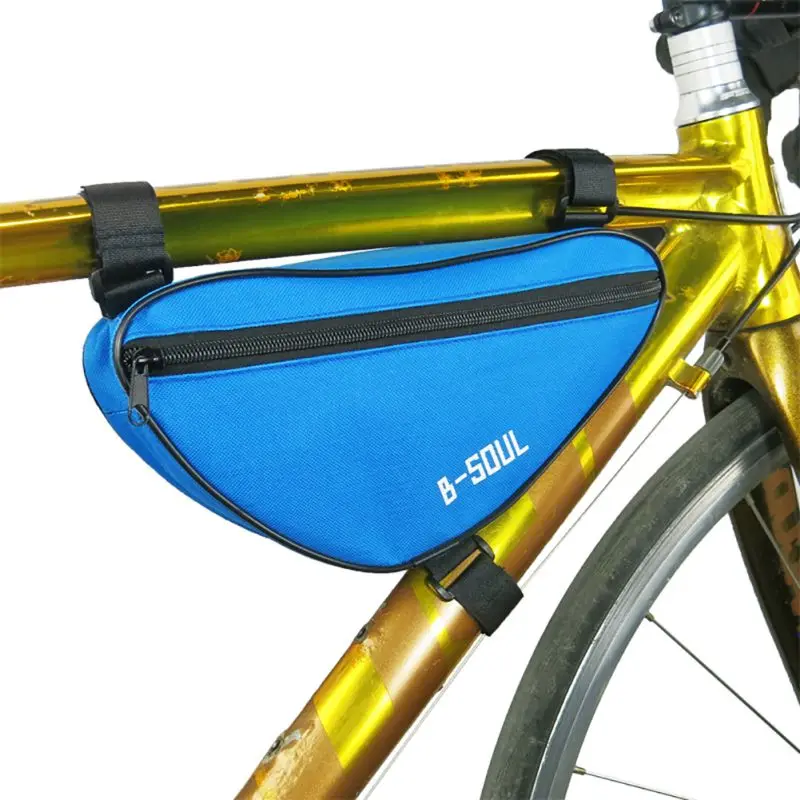 Flash Deal Outdoor Cycling Front Bag Waterproof Outdoor Triangle Bicycle Front Tube Frame Bags for Mountain Cycling Road Cycling 2