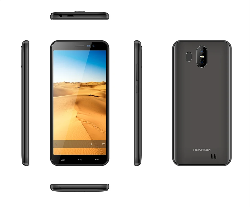 Оригинальный HOMTOM S17 Android 8,1 смартфон 4 ядра 5,5 дюймов отпечатков пальцев уход за кожей лица Полный Дисплей 2G RAM16G Встроенная память 13MP + 8MP