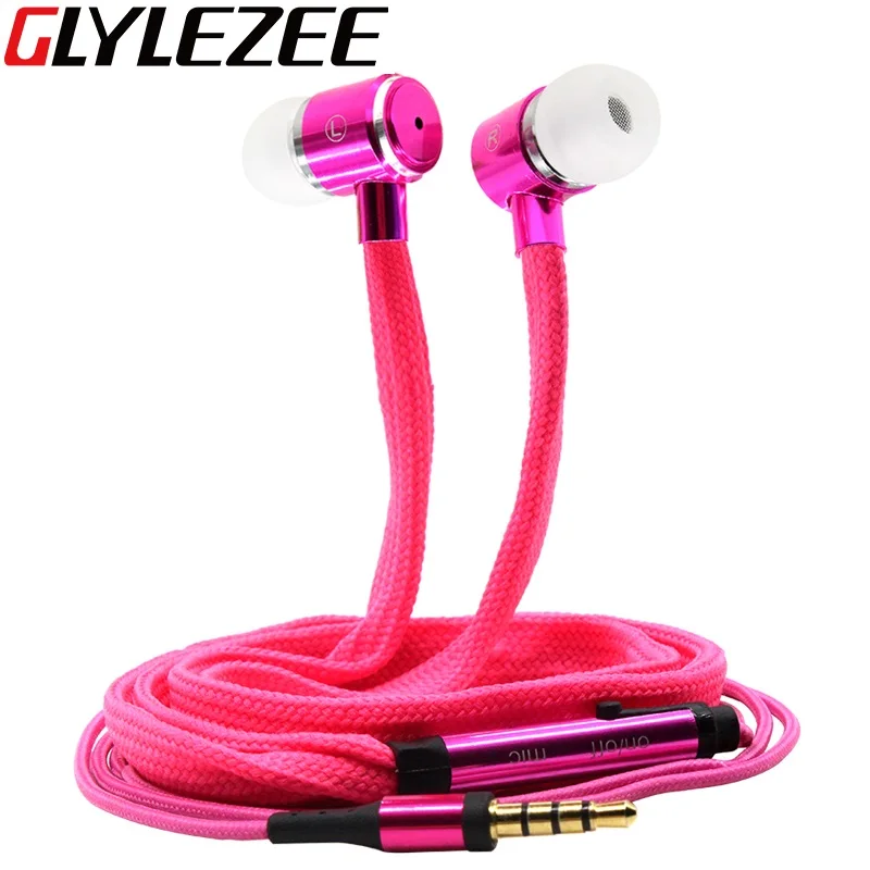 glylezee shoelaces ear hook stereo metal bass earphone headset earpieces with mic glylezee shoelaces ear hook stereo metal bass earphone headset earpieces with mic