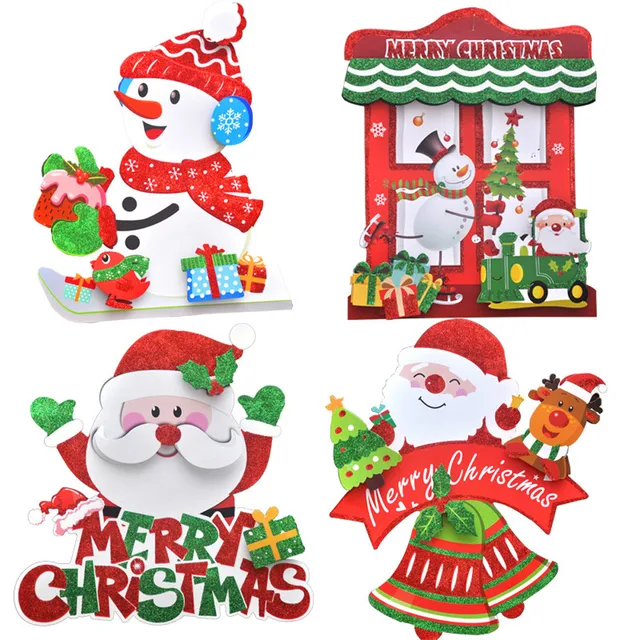 2019 Year Merry Christmas Decorations For Home 3D Romantic Xmas String Hanging Charm Party Decoration Christmas Tree Ornament