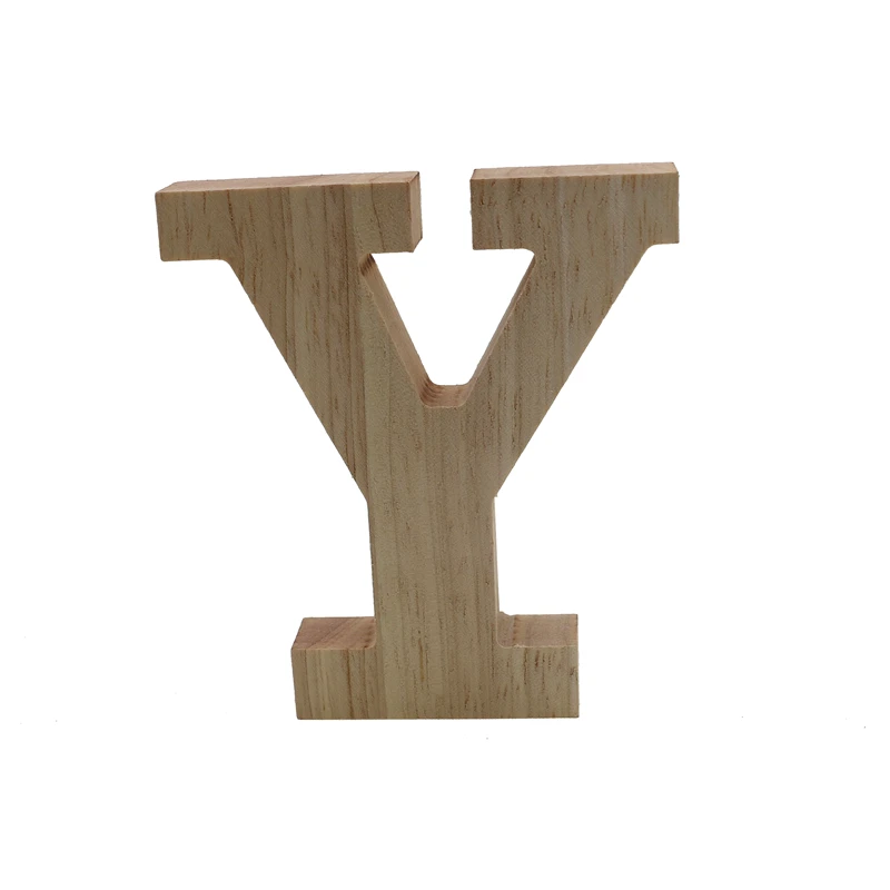 RUNBAZEF Decor Color Wooden Letter 26 Wood English Alphabet Letters Home Wedding Party Tools Decoration Number DIY Handcrafts - Цвет: Y