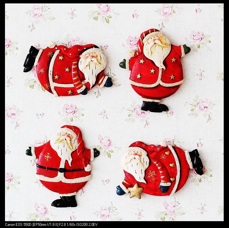 Home Decoration Accessories Christmas Refrigerator Resin Magnet 