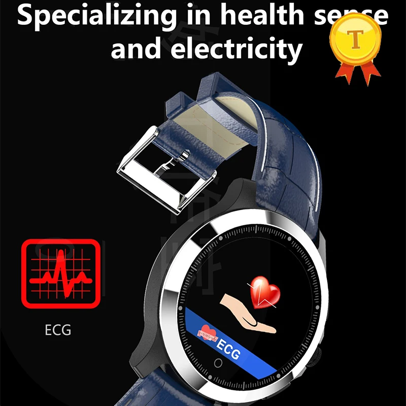 Новейшая версия сердечного ритма кровяное давление водонепроницаемый плавательный мужской браслет PPG ЭКГ умный Браслет фитнес-трекер