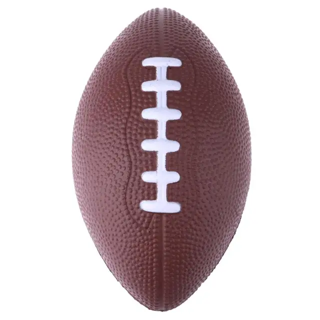 Mini Standard Rugby Ball Soft PU Foam Brown Anti-stress Rugby Soccer Squeeze Ball England France Italy Australian Rugby Balls