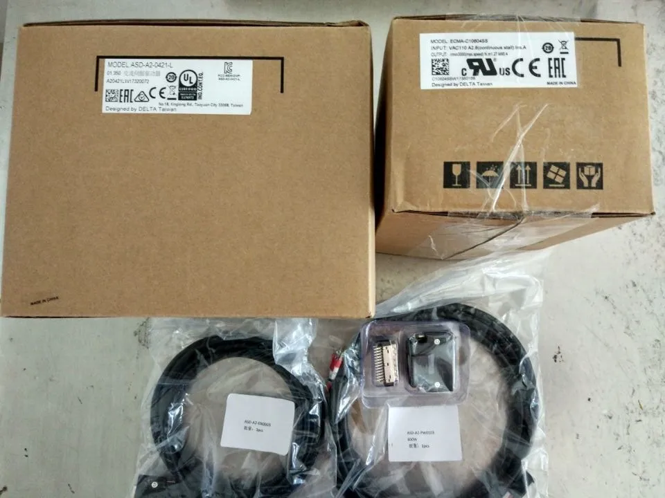 ECMA C10604SS + ASD A2 0421 L ASDA тормоз AC Серводвигатель наборы 0.4kw 3000 об/мин 1.27Nm 60 мм рама|frame