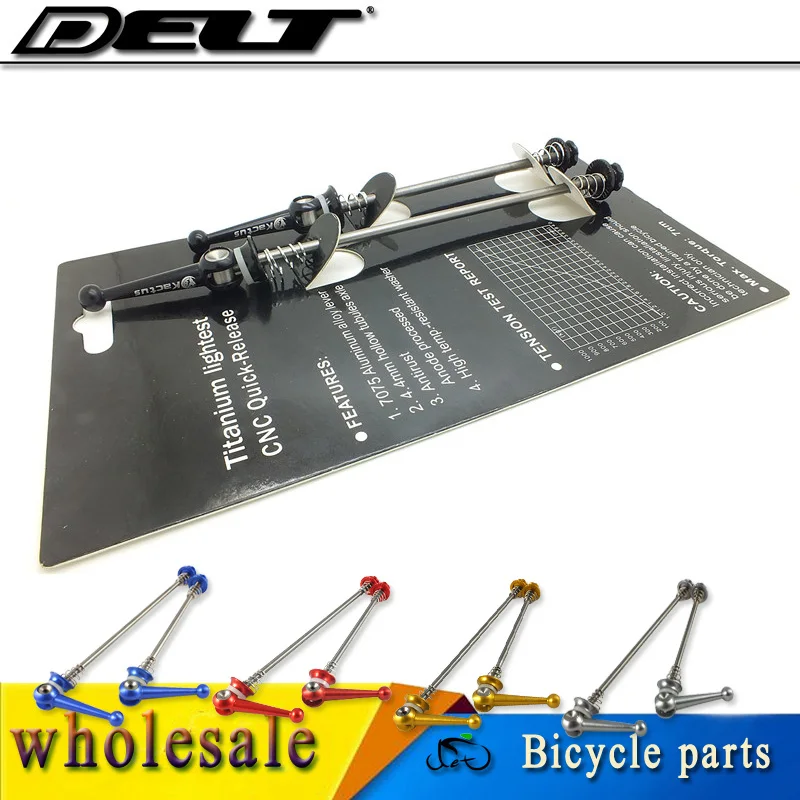 

Titanium 48g Mountain MTB Road cycling bike bicycle hub Skewers quick release wheel 100 / 135MM QR alloy CNC black blue Silver