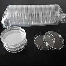 10 шт прозрачная 60 мм пластиковая чашка Петри с крышкой, блюдо для культуры