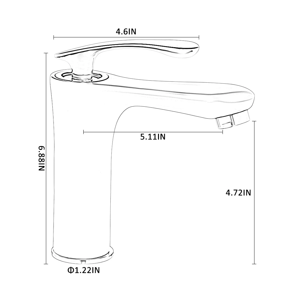 Günstig Becken Armaturen Elegante Bad Wasserhahn Heißes und Kaltes Wasser Waschbecken Mischbatterie Chrome Finish Messing Wc, Waschbecken Wasser Kran