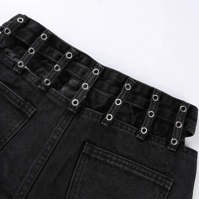 HEYounGIRL/женские джинсовые шорты с вырезами в стиле Харадзюку; повседневные хлопковые джинсовые шорты с высокой талией в Корейском стиле; женские летние шорты