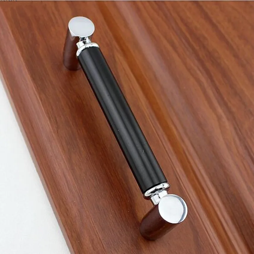 160mm Modern Fashion Furniture Handles Black Kitchen Cabinet Wardrobe Pull Handle Chrome Silver Dresser Cupboard Drawer 160mm Modern Fashion Furniture Handles Black Kitchen Cabinet Wardrobe Pull Handle Chrome Silver Dresser Cupboard Drawer