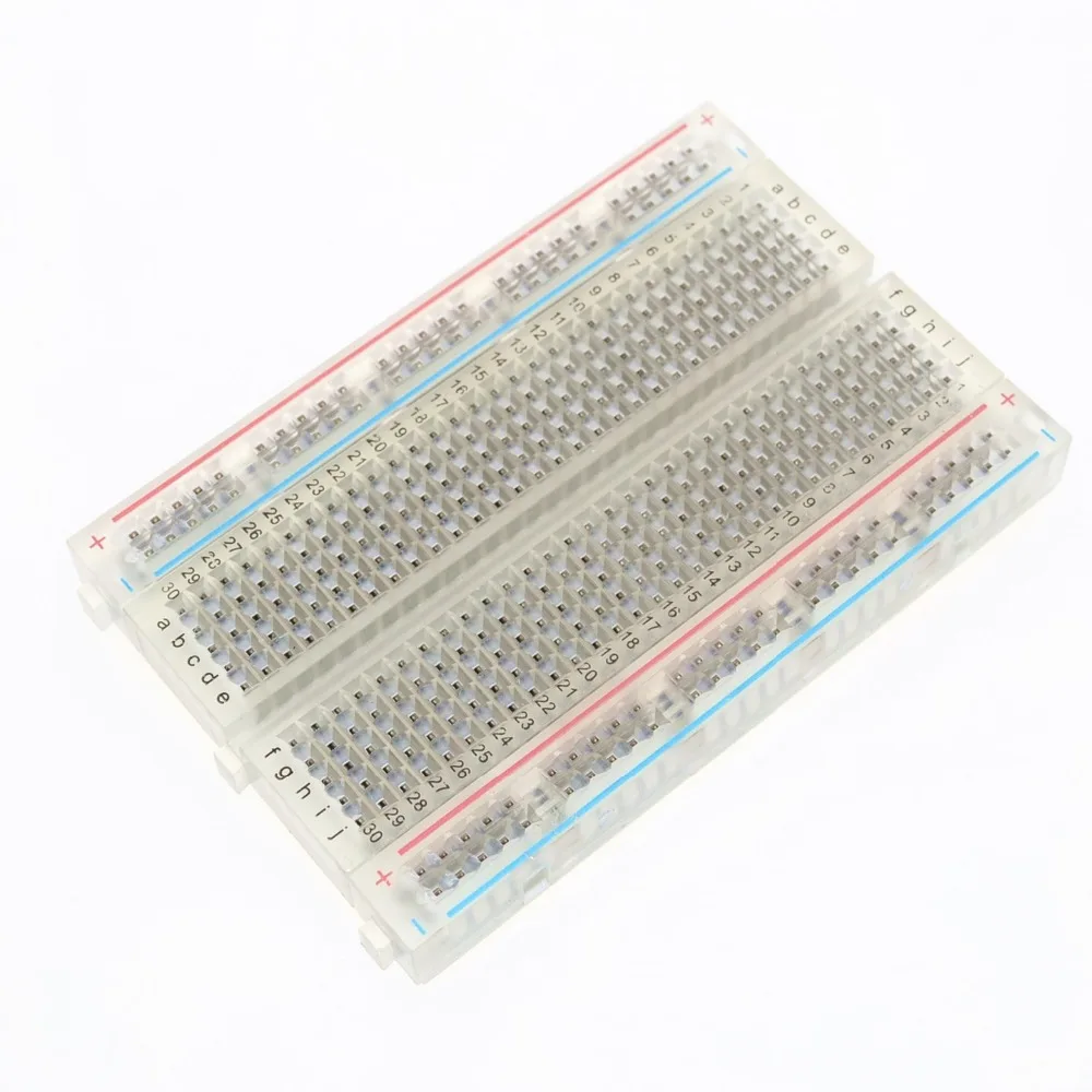 10PCS Mini Solderless Breadboard Prototype Test Develop 25 Points Yellow Green