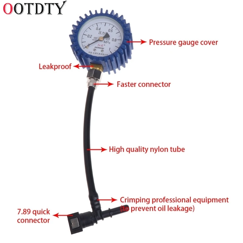 OOTDTY мотоцикл Автомобильный датчик давления топлива автомобильный бензиновый манометр метр тестер инструмент