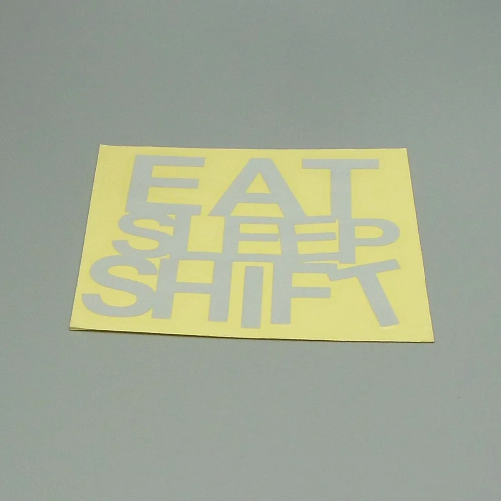 XGS наклейки на автомобиль винил JDM cut наклейка eat sleep shift 11 см x 10 для мотоциклов
