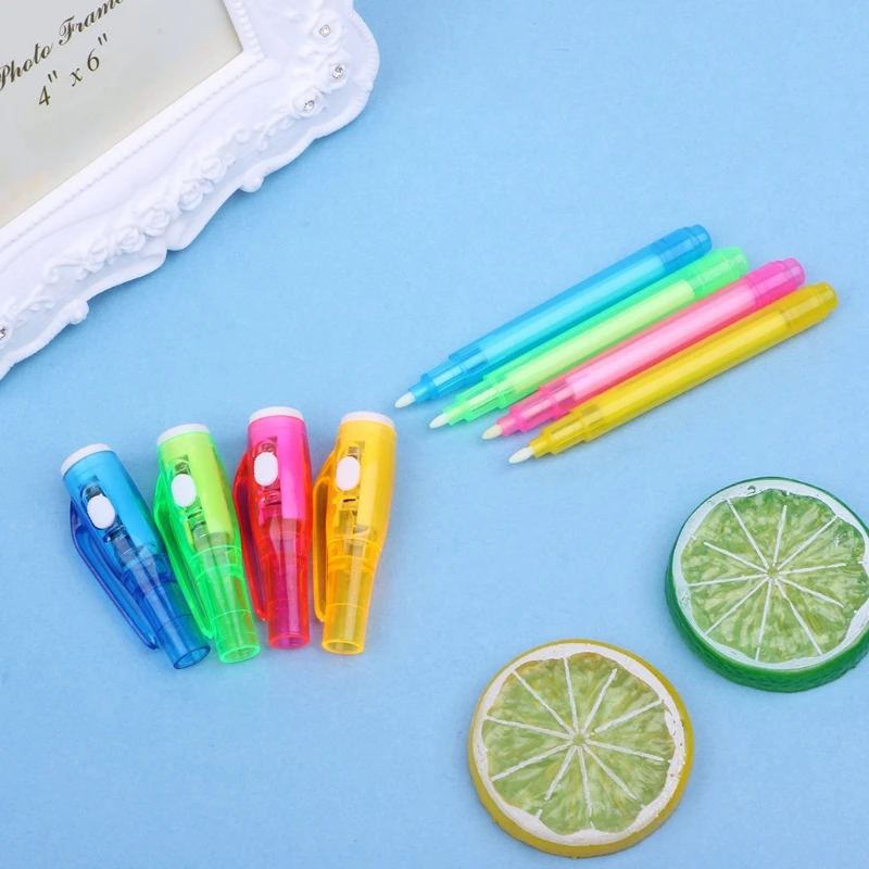 Magic Invisible Ink Pen Writing Secret Message Gadget With UV Light