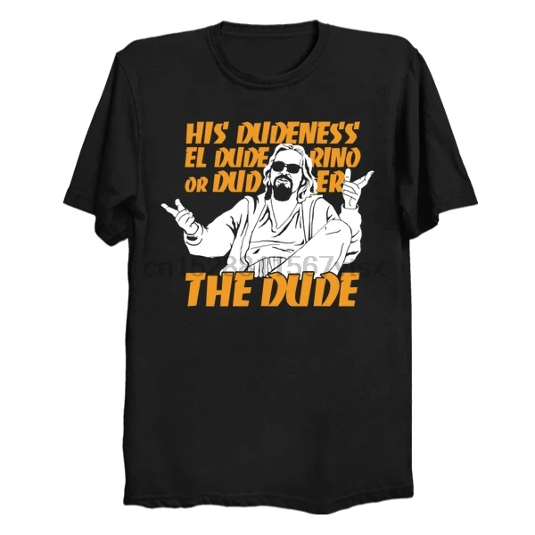 Мужская футболка с коротким рукавом The Dude женская футболки топы|Футболки| |
