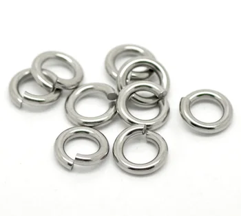 

LASPERAL 100PCs Stainless Steel Open Jump Rings 10mm(3/8") Findings For Jewelry Making DIY Hand Made Craft Bright Silver Tone
