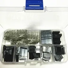 310 шт/партия 2,54 мм пластиковый провод с дуплексными перемычками комплект с коробкой 1 P 2 P 3 P 4 P 5 P 6 P 2*4 P кабель с разъемом