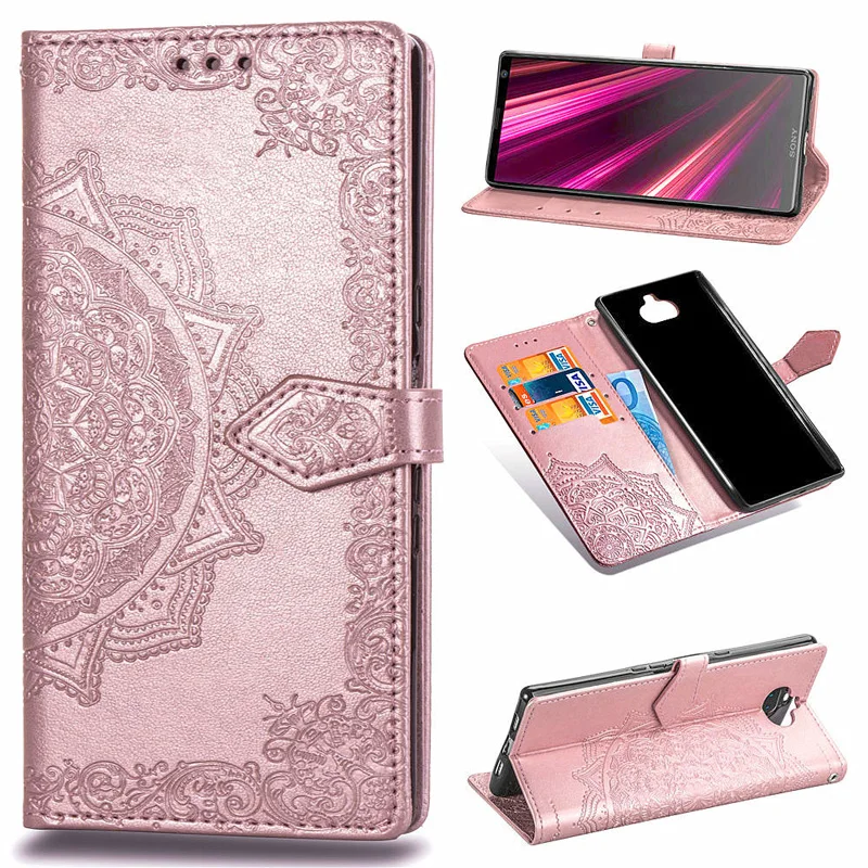 

3D Floral TPU Leather Flip Cover For Sony Xperia XA3 Ultra XZ4 Compact 10 Plus XZ3 XA3 Case Wallet Bag For Sony Xperia 1 Case