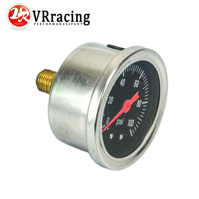 VR RACING топливный манометр жидкий 0 100 psi/0 160psi масляный черный/белый лицевой OG33|fuel