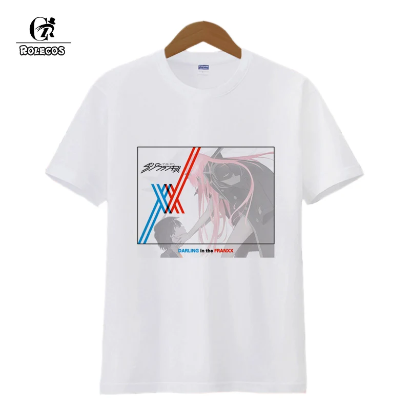 ROLECOS/костюм для косплея из аниме Darling In The Franxx мягкая теплая футболка с короткими