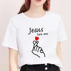 Женская футболка с принтом в стиле Харадзюку, новинка 2019 года, футболка с круглым вырезом и коротким рукавом, футболка с надписью Love of letter