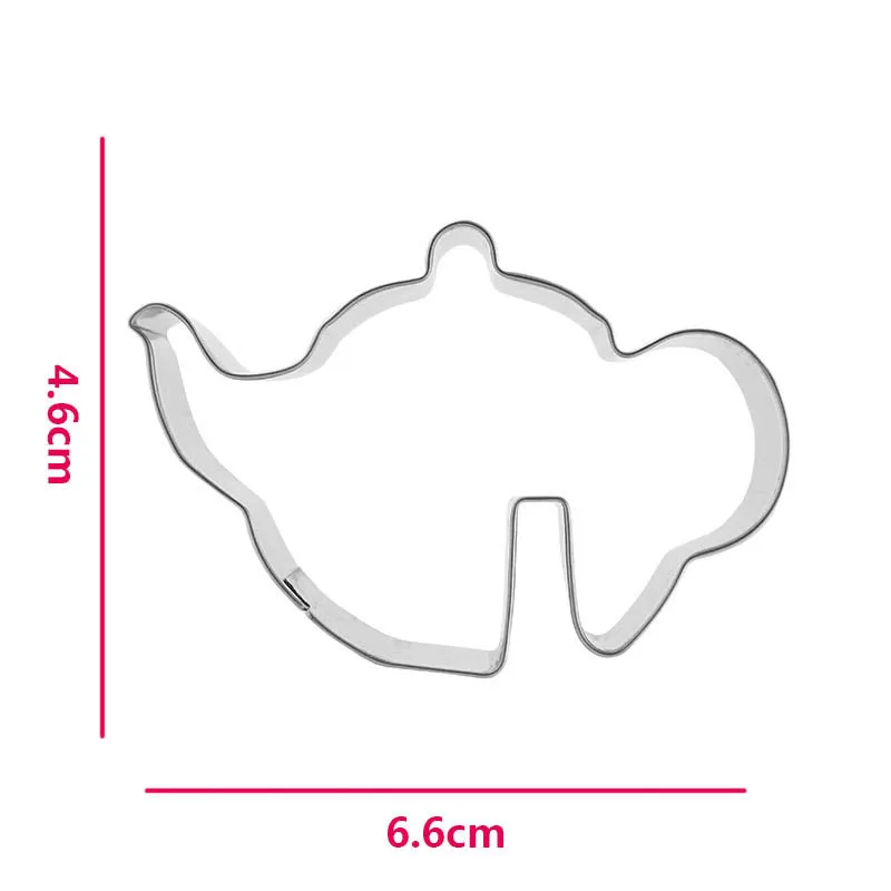 1pcs Love Angel wings bird cup teapot Hanging cup biscuit mold metal cookie cutters decoration gateau reposteria patisserie