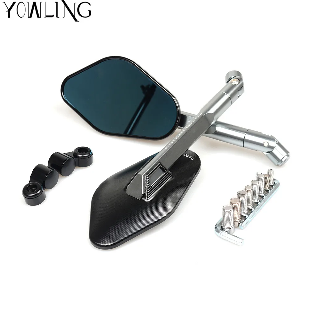 YOWLING Universal Aluminum CNC Motorcycle Rearview Side big mirror for Yamaha BMW Honda Suzuki Ducati Kawasaki KTM Hyosung