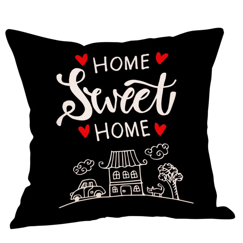 45x45 см Cojines Decorativos Para диван Sweet Home хлопковые льняные квадратные чехлы на подушки Home Decor диван Чехлы kussenhoes