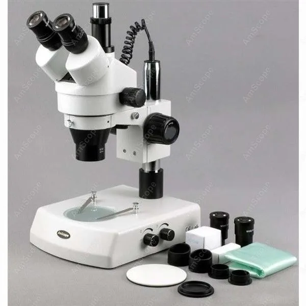 Тринокулярный Стерео микроскоп AmScope поставляет 7X 90X зум с двойной Галогеновый
