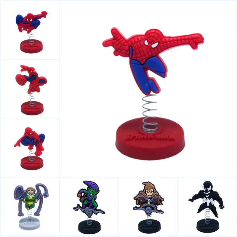 

4pcs Spiderman Cool Cartoon Action Figure Mini PVC Standing Dolls Home Decoration Car Accessory Kids Best Toy Gifts Party Supply