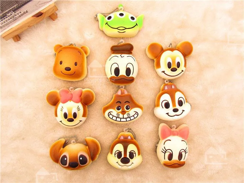 new original package rare squishy brand squishy Cartoon phone charm 10style cell phohe Strap ...