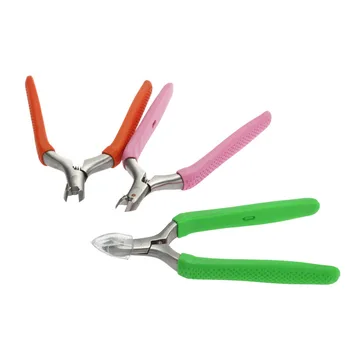 

Nail Cuticle Clipper Cutter Stainless Steel Silicone Handle Manicure Pedicure Trimmer Nipper Scissor Durable New