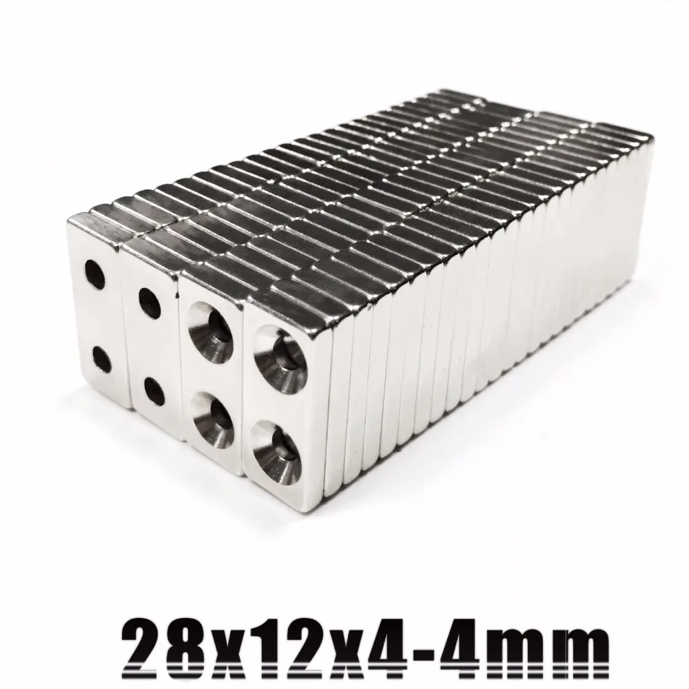 Оптовая продажа 100 шт 28*12*4 мм Круглый потайной магнит кольца 28mmx12mmx4 с отверстием