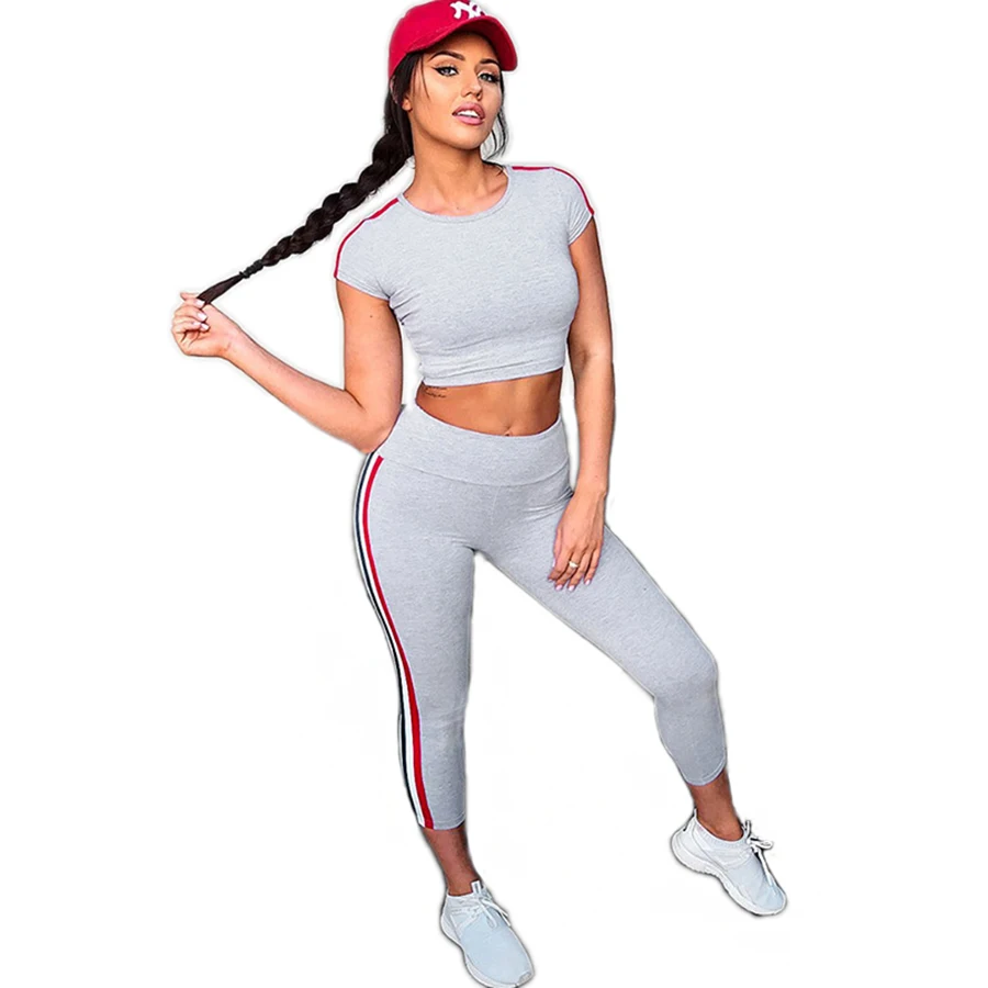 Reno Jesse 2018 Women Yoga Fitness Sport Sets 2 Pieces Set Tracksuits
