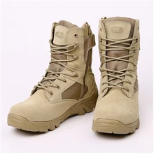 

US Size 6-12 Combat Military Boots Fashion Shoes outdoor Desert army boots male shoes Mens Tactical boot Black and Desert