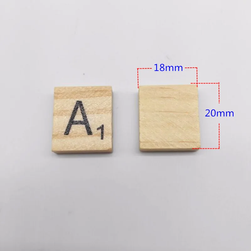100 шт./компл. английские слова деревянные буквы алфавитная плитка черный царапают буквы и цифры для поделок в лесу