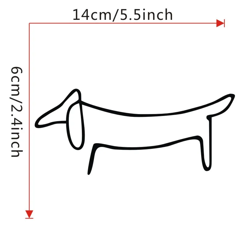 Dachshund-Computer-Stickers-Animals-Outline-Wall-Stickers-Car-Styling-Decorative-Vinyl-Decals