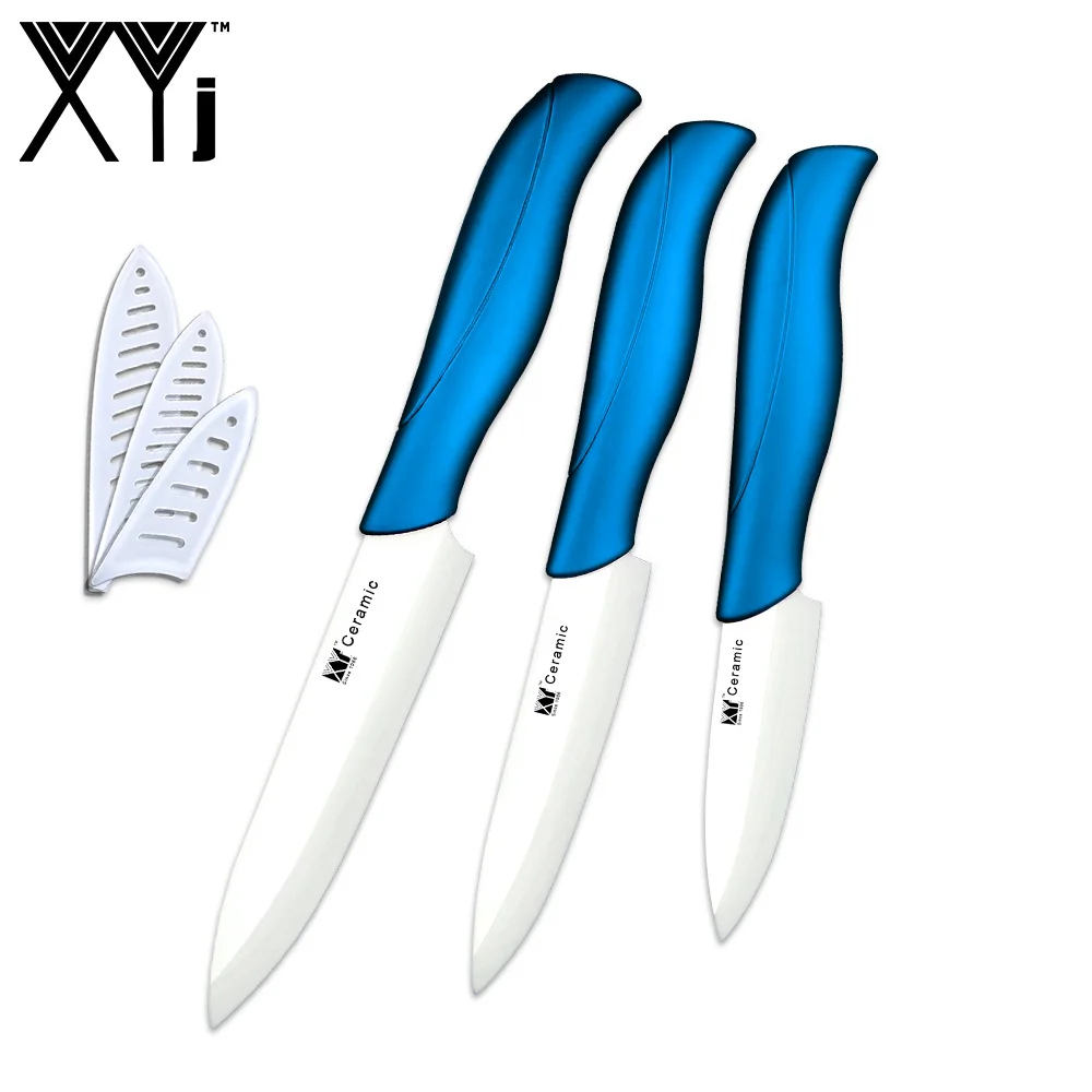 XYj кухонный керамический нож " 4" " дюймов циркониевый японский нож с черным лезвием для очистки фруктов Керамический кухонный нож набор для приготовления пищи - Цвет: C