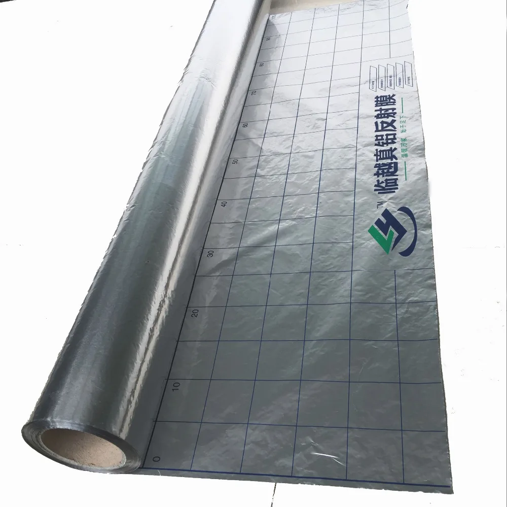 Película reflectante para sistema eléctrico de calefacción por suelo radiante 4CR Material térmico de aislamiento de lámina de aluminio de ahorro de energía, 5m2/lote Película reflectante para sistema eléctrico de calefacción por suelo radiante 4CR Material térmico de aislamiento de lámina de aluminio de ahorro de energía, 5m2/lote