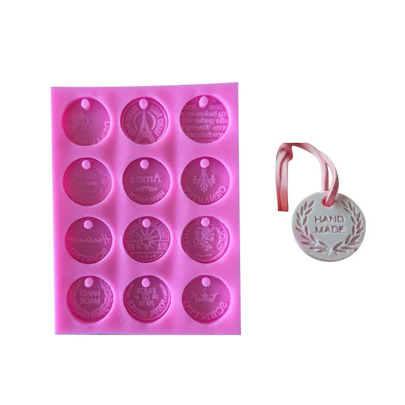 Concrete Molds Round Classic Coin Shape Silicone Mold Designer DIY