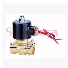 AC24V 1/" BSP электромагнитный клапан 2 Порты и разъёмы водяной воздушный масляный 2W-160-15 нормально закрытый провод Тип