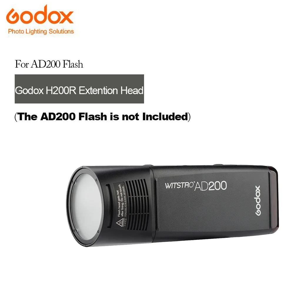 

In Stock Godox New H200R Round Flash Head For AD200 Flashes Separation Extension Head Portable Photography Shooting