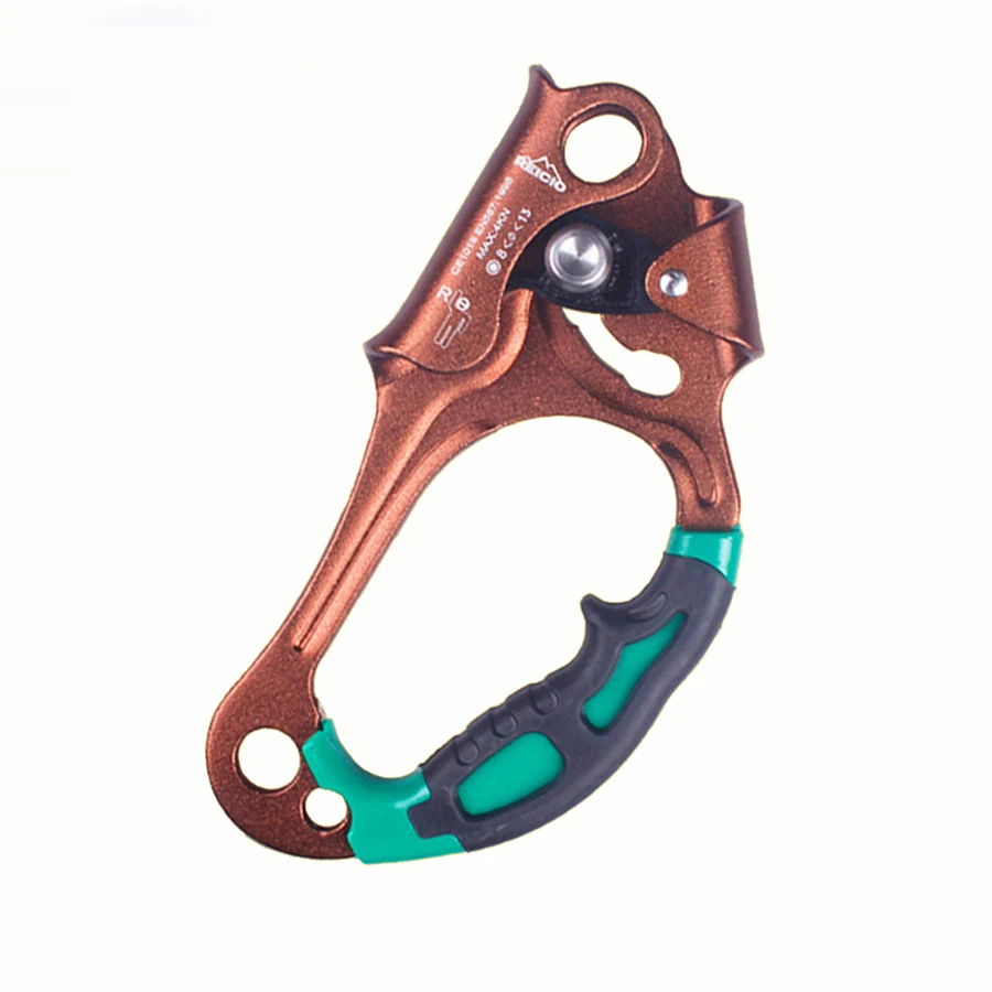 

1PCS Outdoor Climbing Handle Jumar clamp Handheld Right-Left-Hand Risers Rock Mountaineering Tool Portable Climbing Equipment